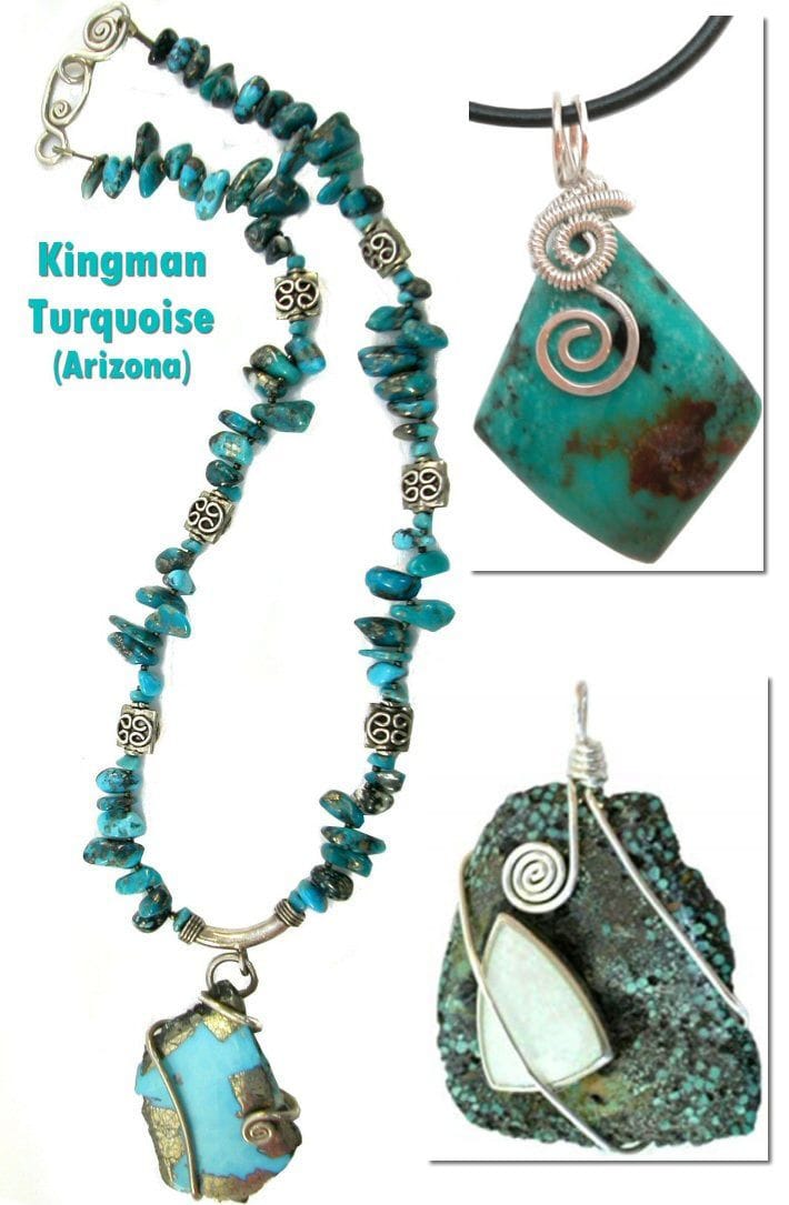 Beads from the Kingman Turquoise