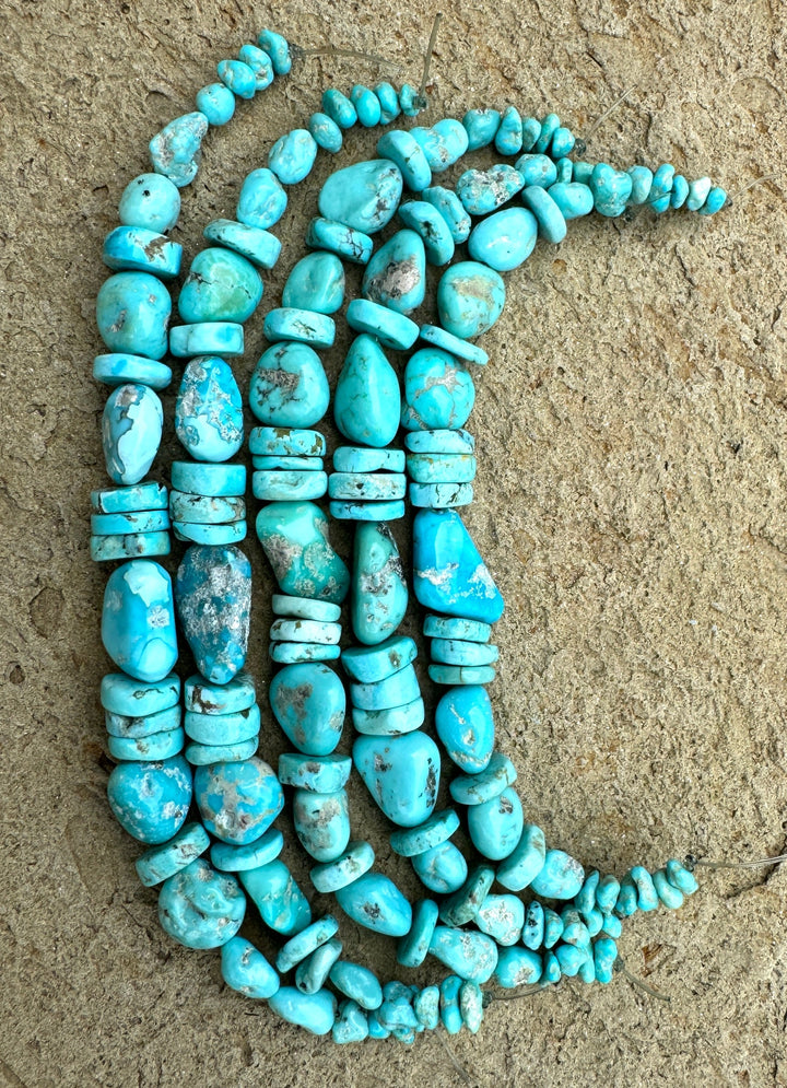 White Water Turquoise (Mexico) Chunky Designer Bracelet