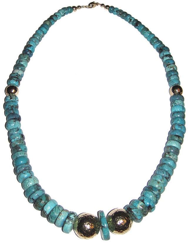 Blue Pilot Mountain Turquoise Necklace