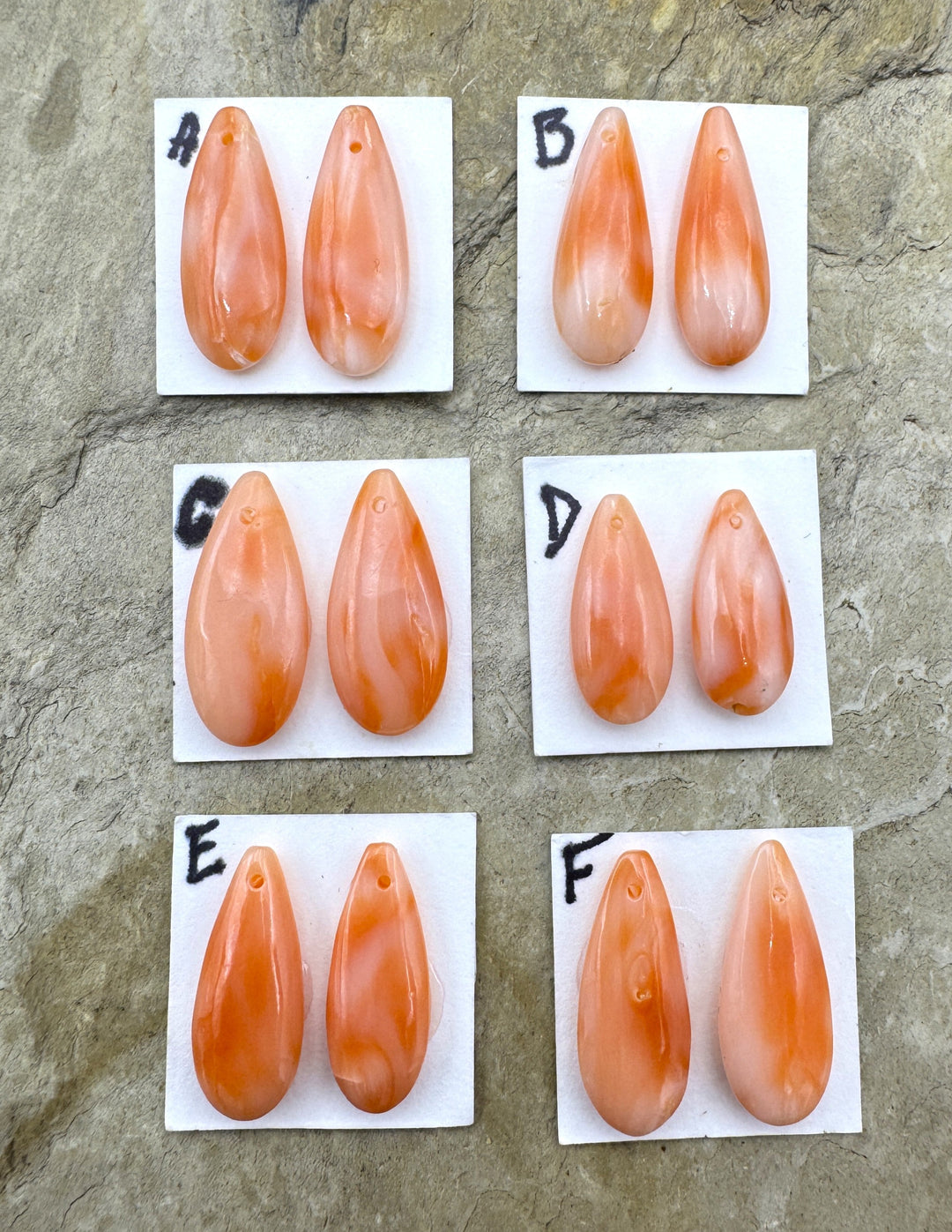 100% Natural AAA + Quality Pink Coral (Taiwan) Earring Bead