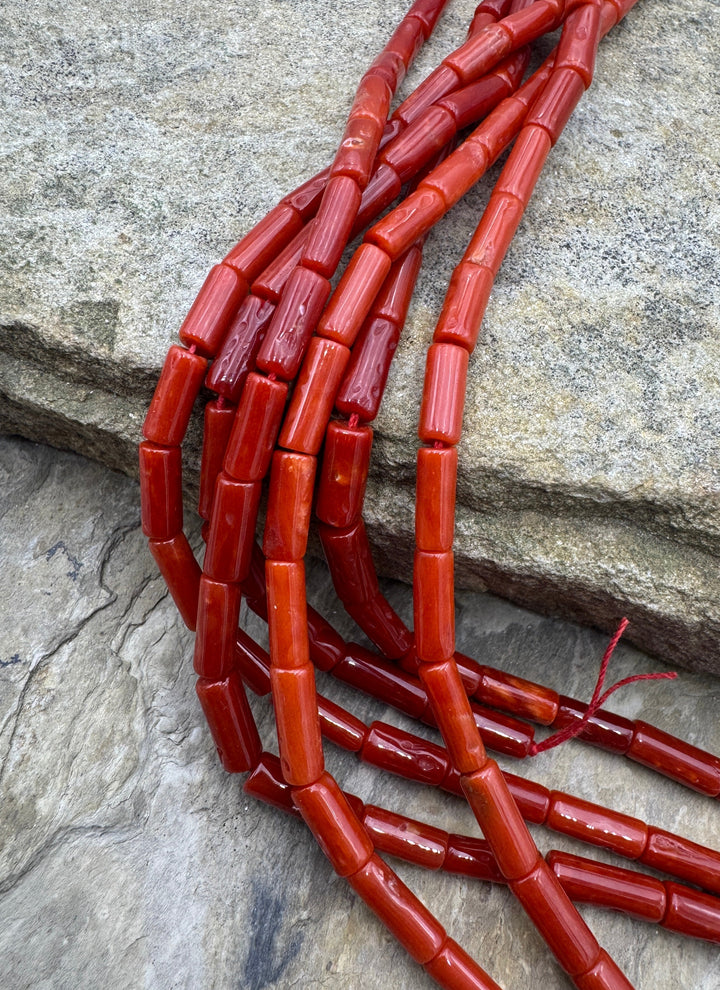 100% Natural AAA + Quality Red Italian Sea Coral 4x9-4x12mm