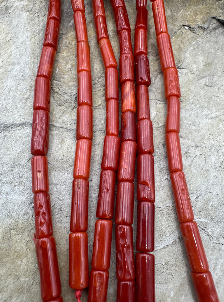 100% Natural AAA + Quality Red Italian Sea Coral 4x9-4x12mm