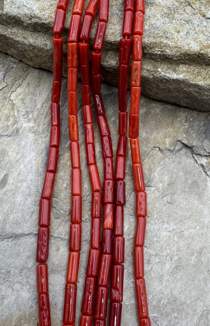 100% Natural AAA + Quality Red Italian Sea Coral 4x9-4x12mm