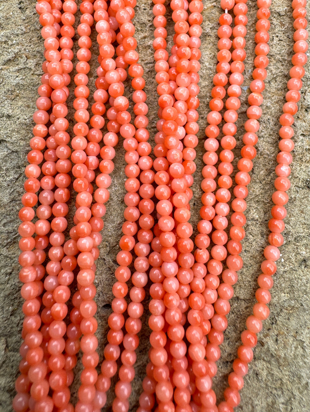 100% Natural High Quality Pink Coral (Taiwan) 2mm Round