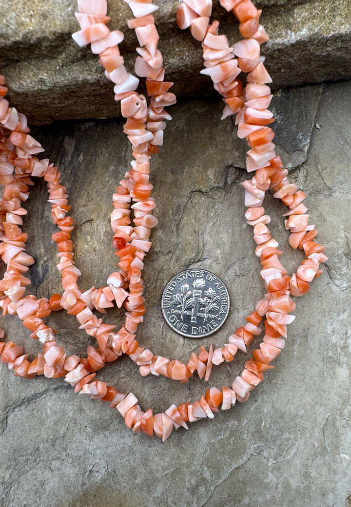 100% Natural High Quality Pink Coral (Taiwan) 4-5mm Chip