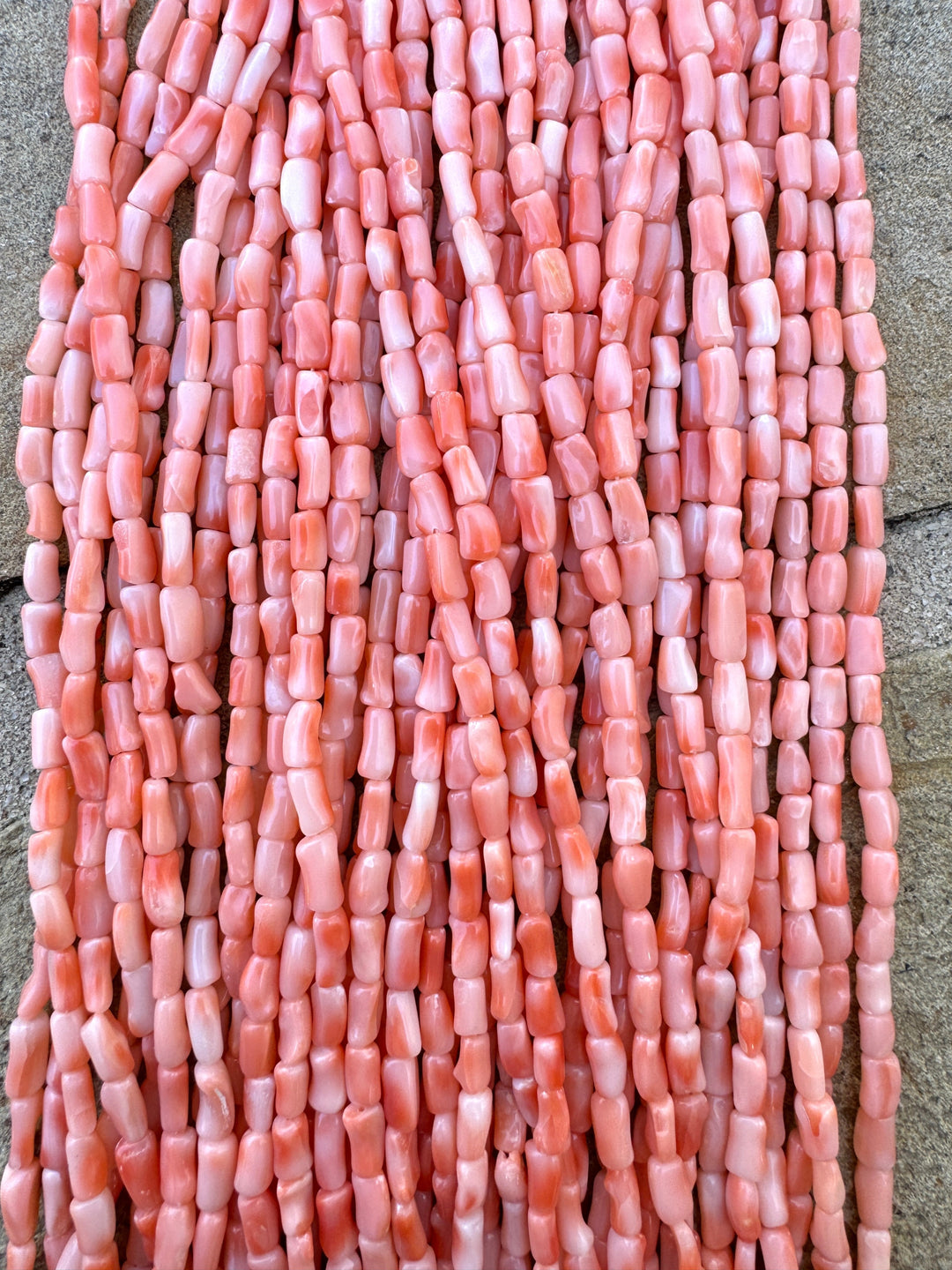 100% Natural High Quality Pink Coral (Taiwan) 4-5mmx3-4mm