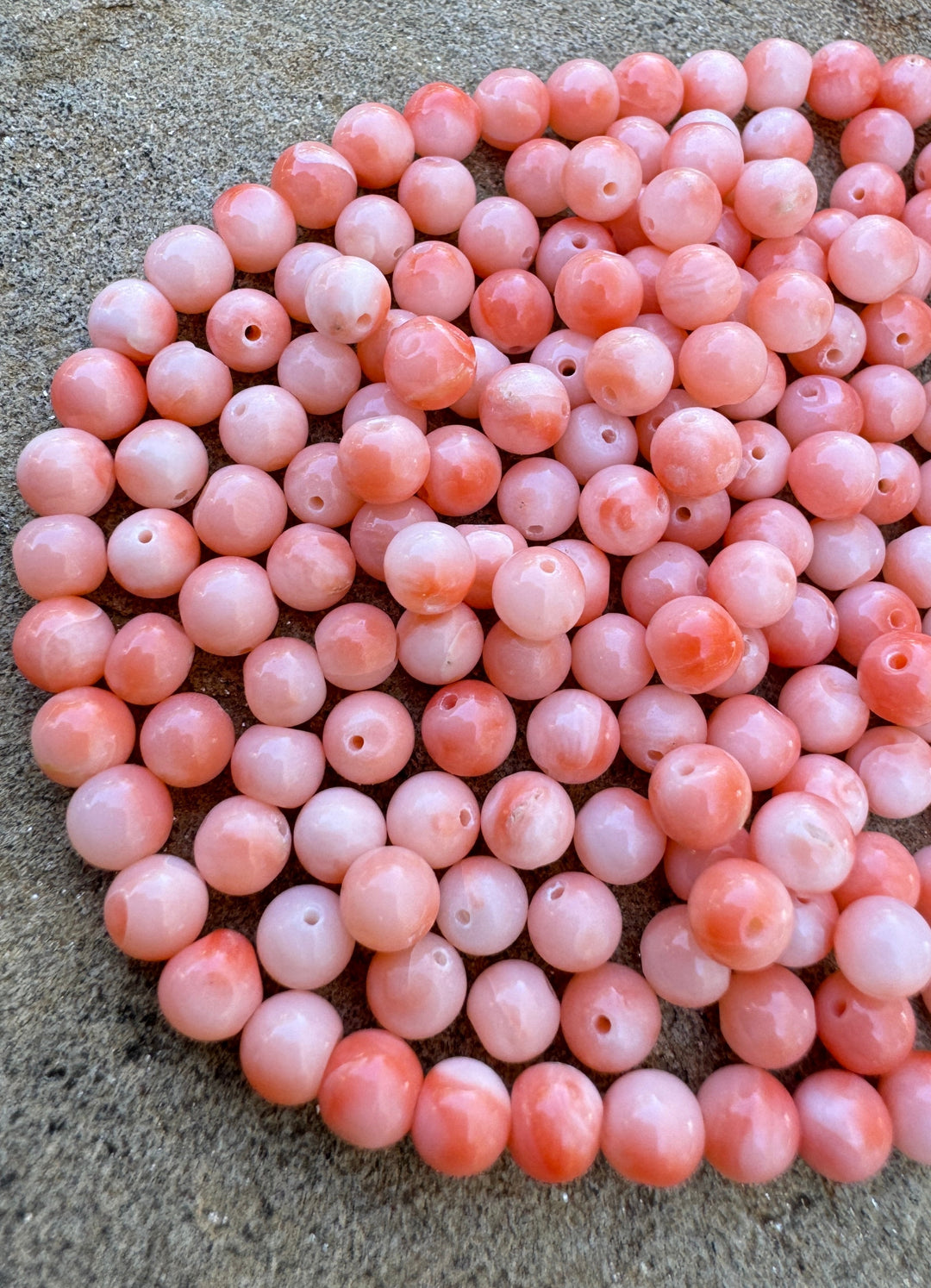 100% Natural High Quality Pink Coral (Taiwan) 4mm Round