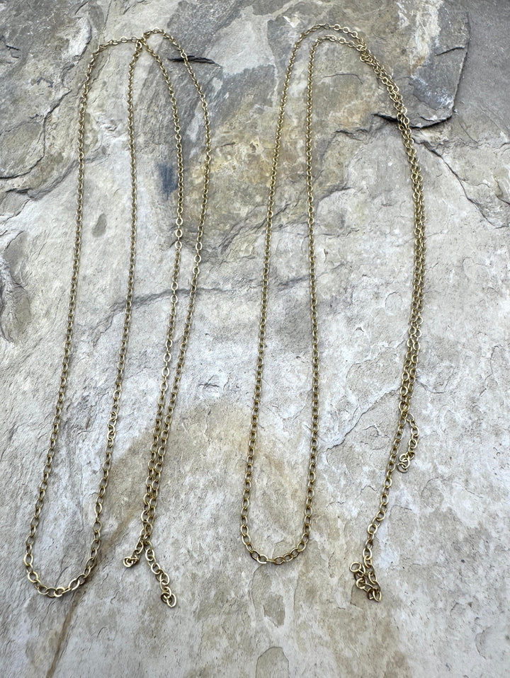 14/20 Gold Filled Chain Small 1x2mm Links Sold per two foot