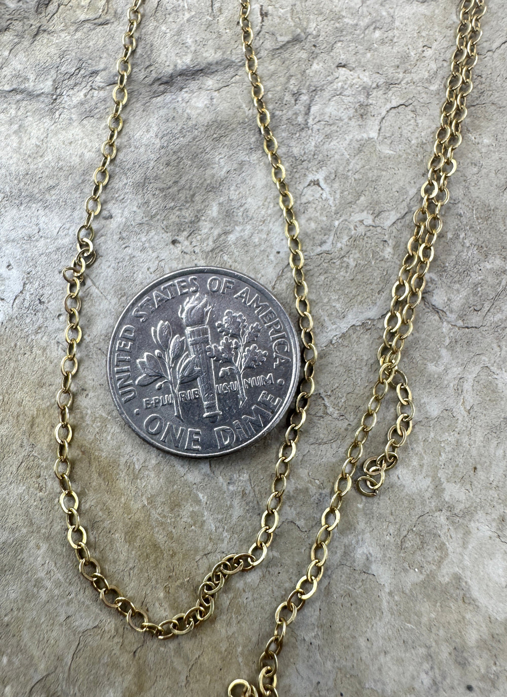 14/20 Gold Filled Chain Small 1x2mm Links Sold per two foot