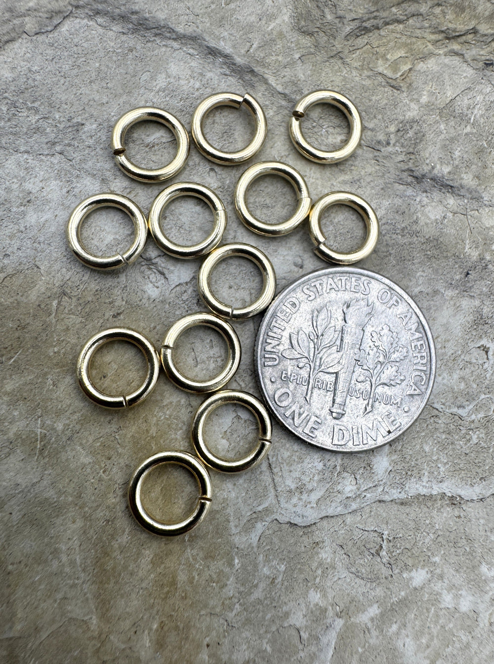 14/20 Gold Filled Heavy (18 Gauge) 8mm Jump Rings Package