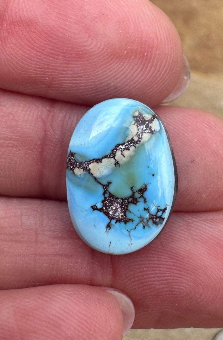RARE Golden Hills Turquoise  (Kazakhstan) Cabochon 13x17mm
