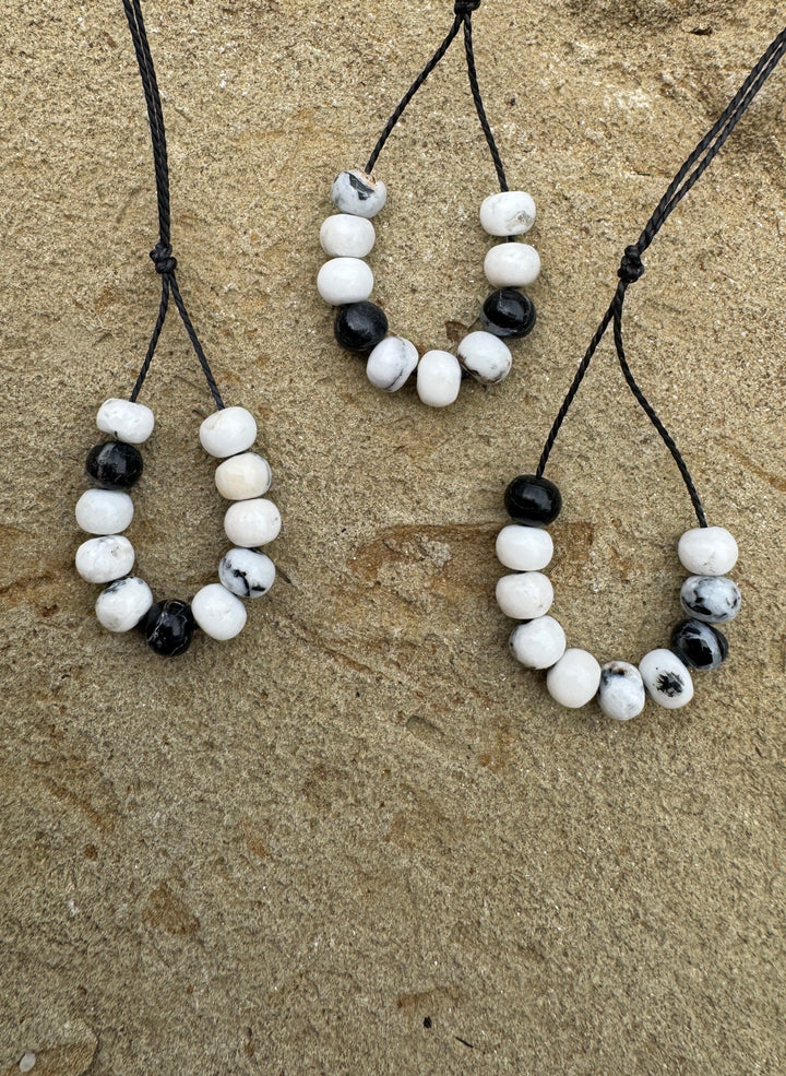 RARE High Quality White Buffalo 5mm Rondelle Beads, (Set of 10 Beads)