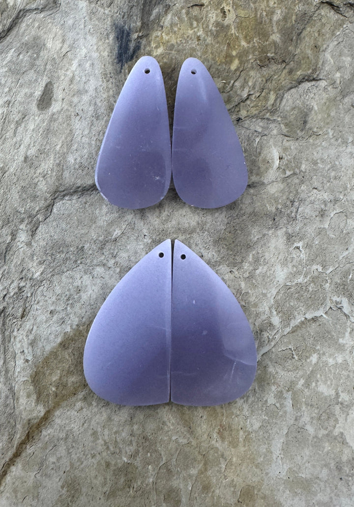 LepidoliteMatching Earring Slab Bead Pair, Select One Pair