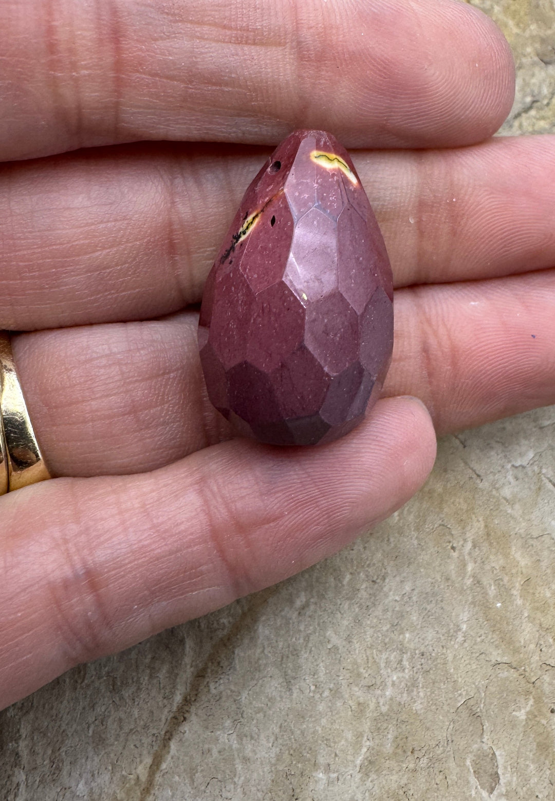 High Quality Mookaite (Australia) LARGE Faceted Briolette Beads 12x28mm, Select One Bead