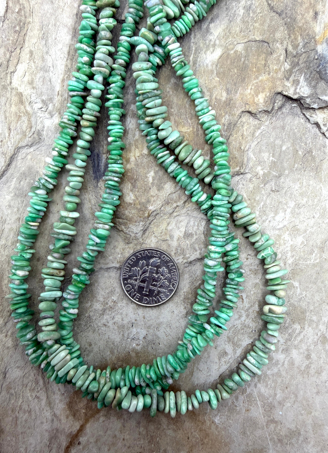 Nevada Variscite 4-5mm Chip Beads, 16 Inch Strand