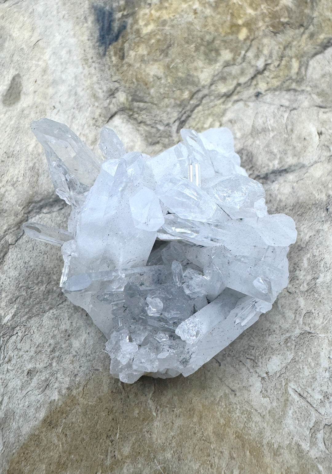 Natural Large Crystal Quartz Druzy Cabochon 33x29x24