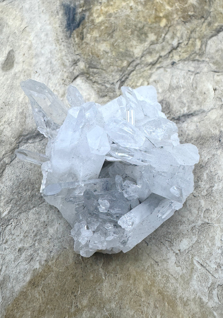 Natural Large Crystal Quartz Druzy Cabochon 33x29x24