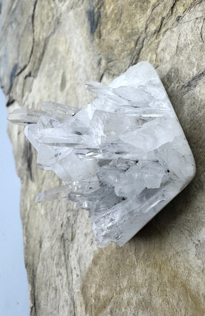 Natural Large Crystal Quartz Druzy Cabochon 33x29x24