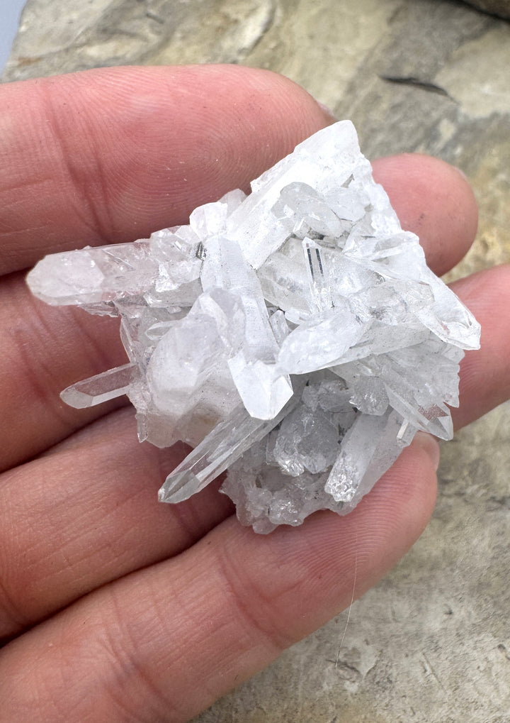 Natural Large Crystal Quartz Druzy Cabochon 33x29x24