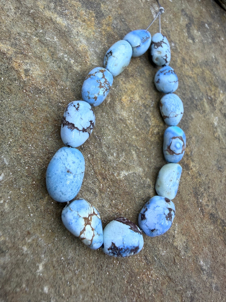 AA+ RARE Golden Hills Turquoise (Kazakhstan) Large Rounded