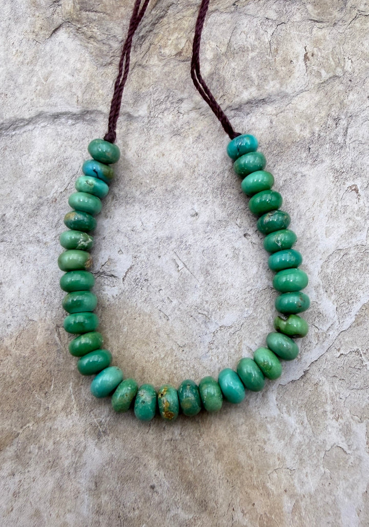 AAA+ Emerald Valley Turquoise (Nevada) 4mm Round Beads 3