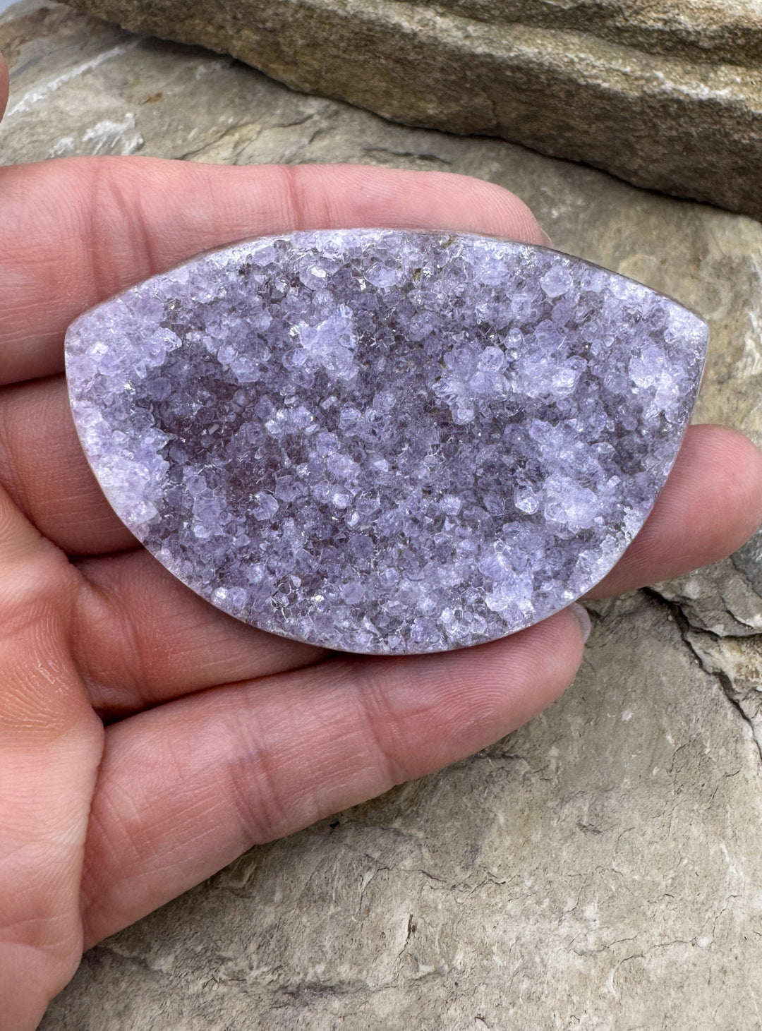 AAA + Natural Amethyst Druzy Extra Large Designer Cabochon