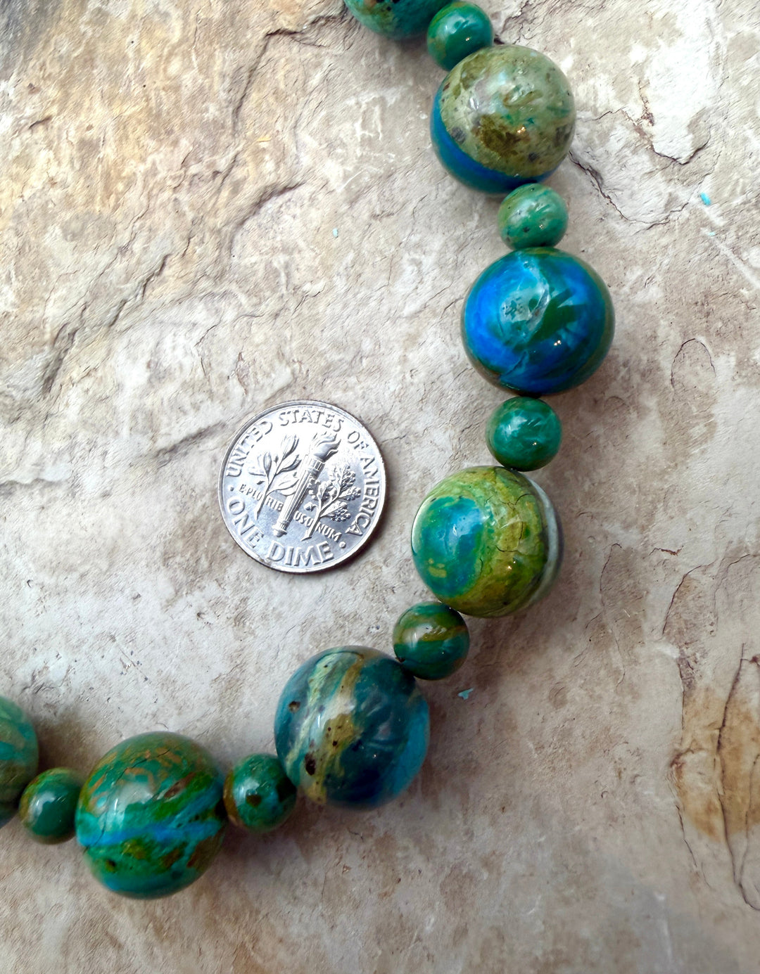 AAA+ Peruvian Blue Opal BIG Designer Strand 7-14mm Round