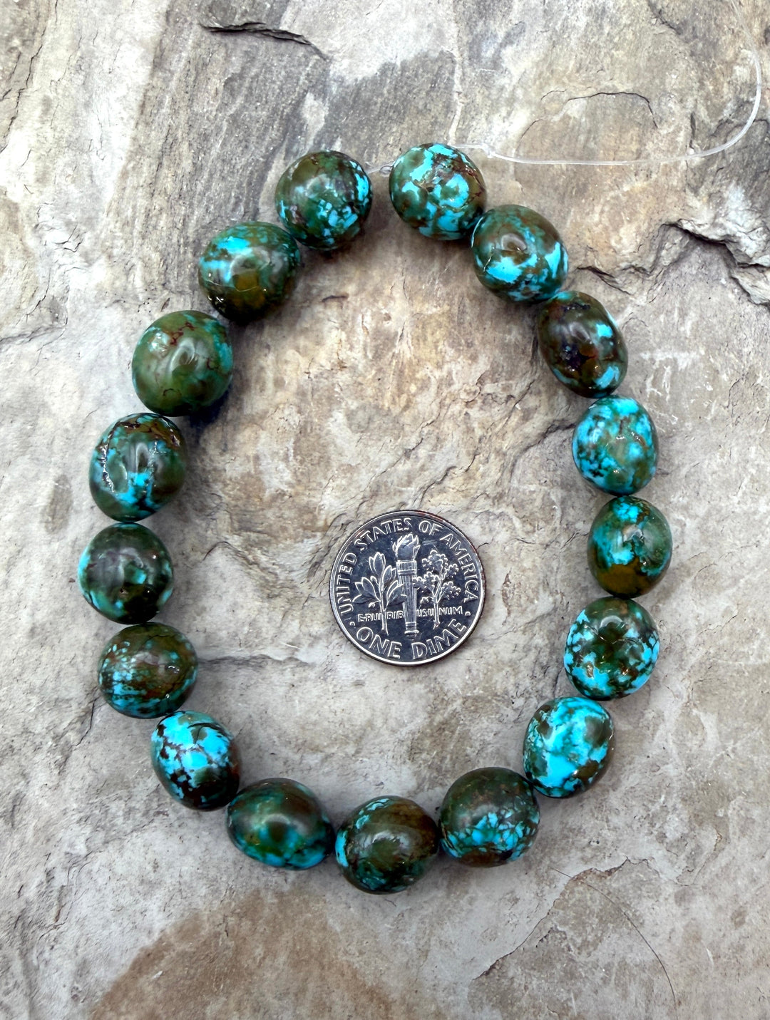 AAA+ Polychrome Spiderweb Kingman Turquoise (Arizona)