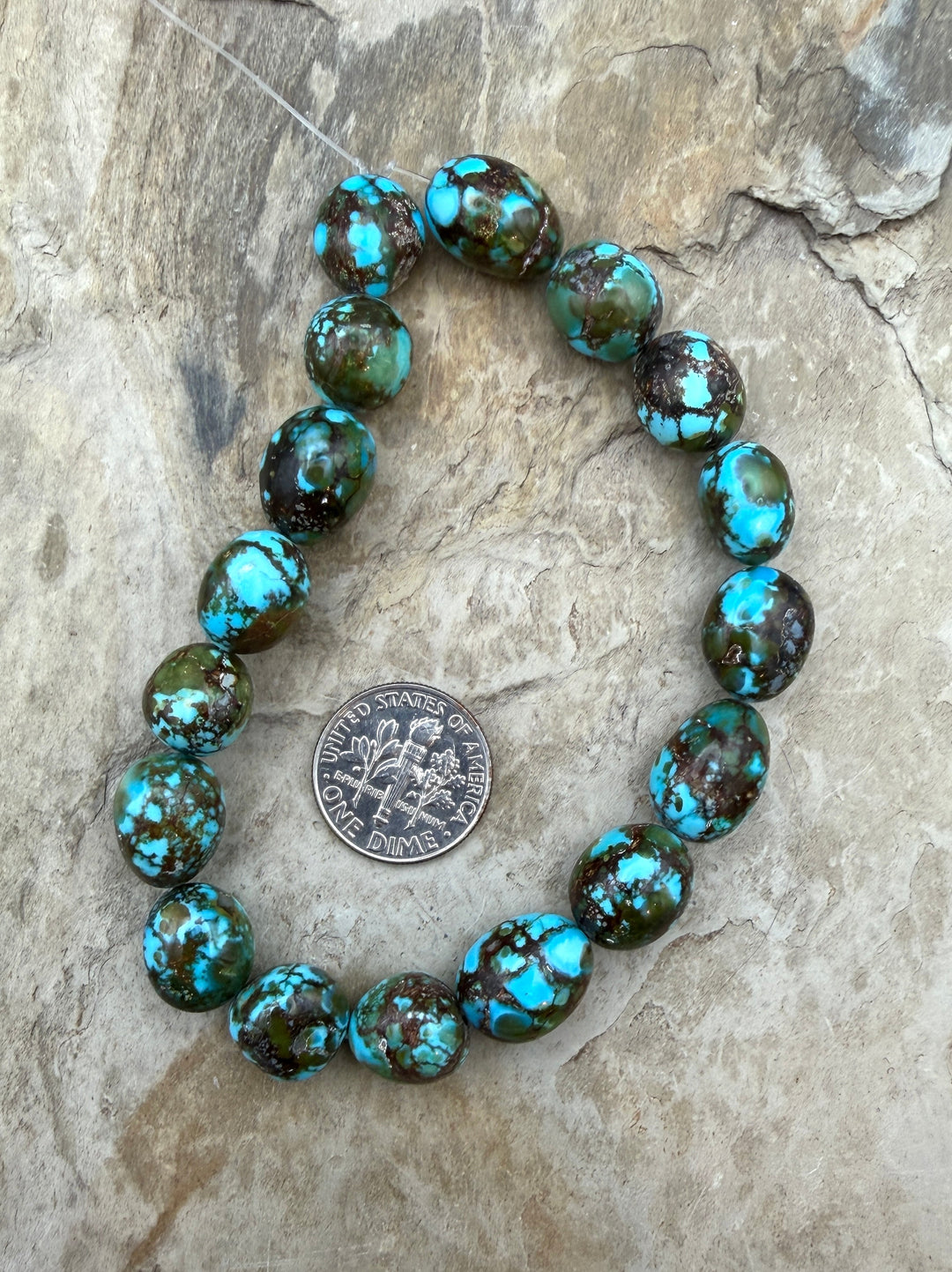 AAA+ Polychrome Spiderweb Kingman Turquoise (Arizona)