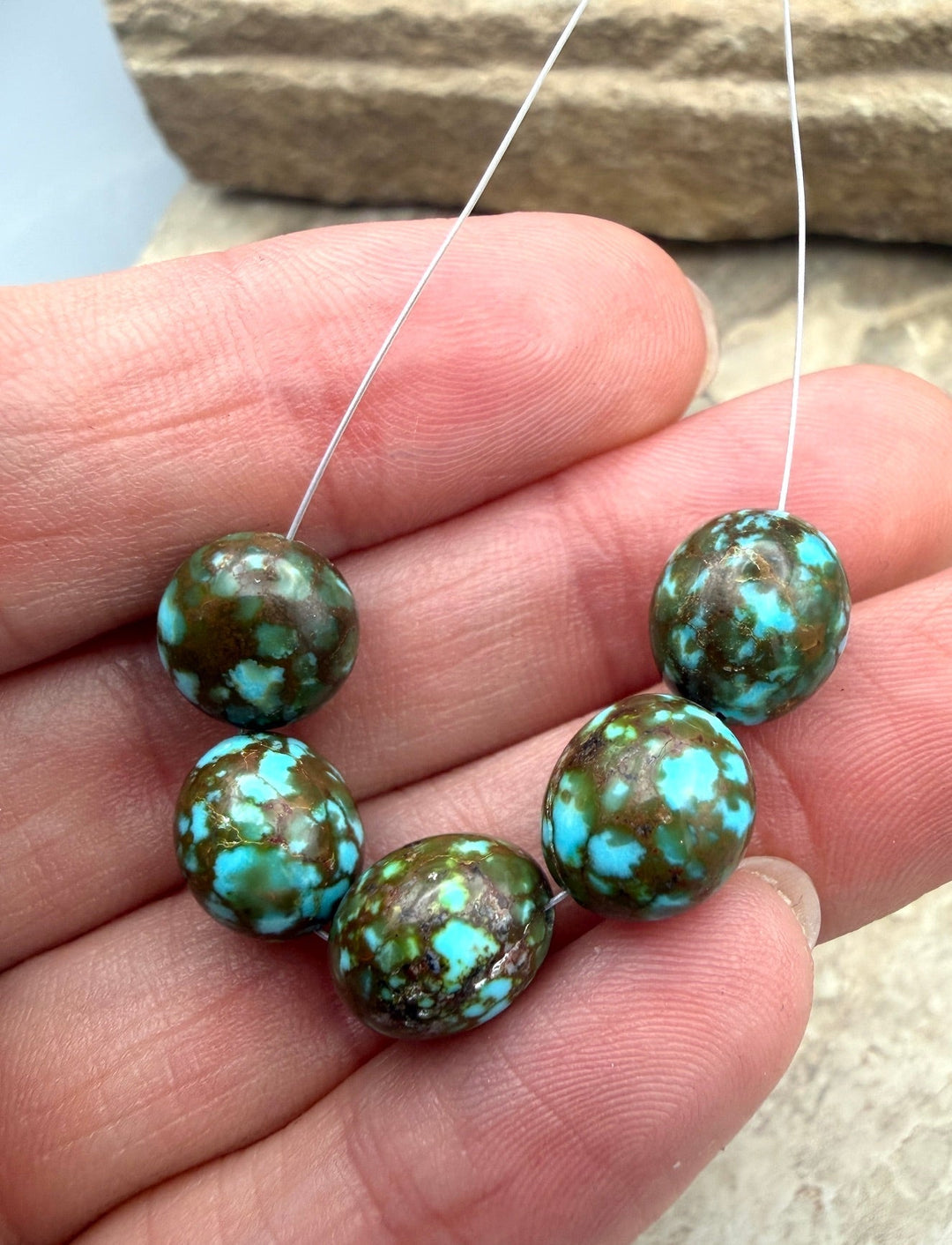 AAA+ Polychrome Spiderweb Kingman Turquoise (Arizona)
