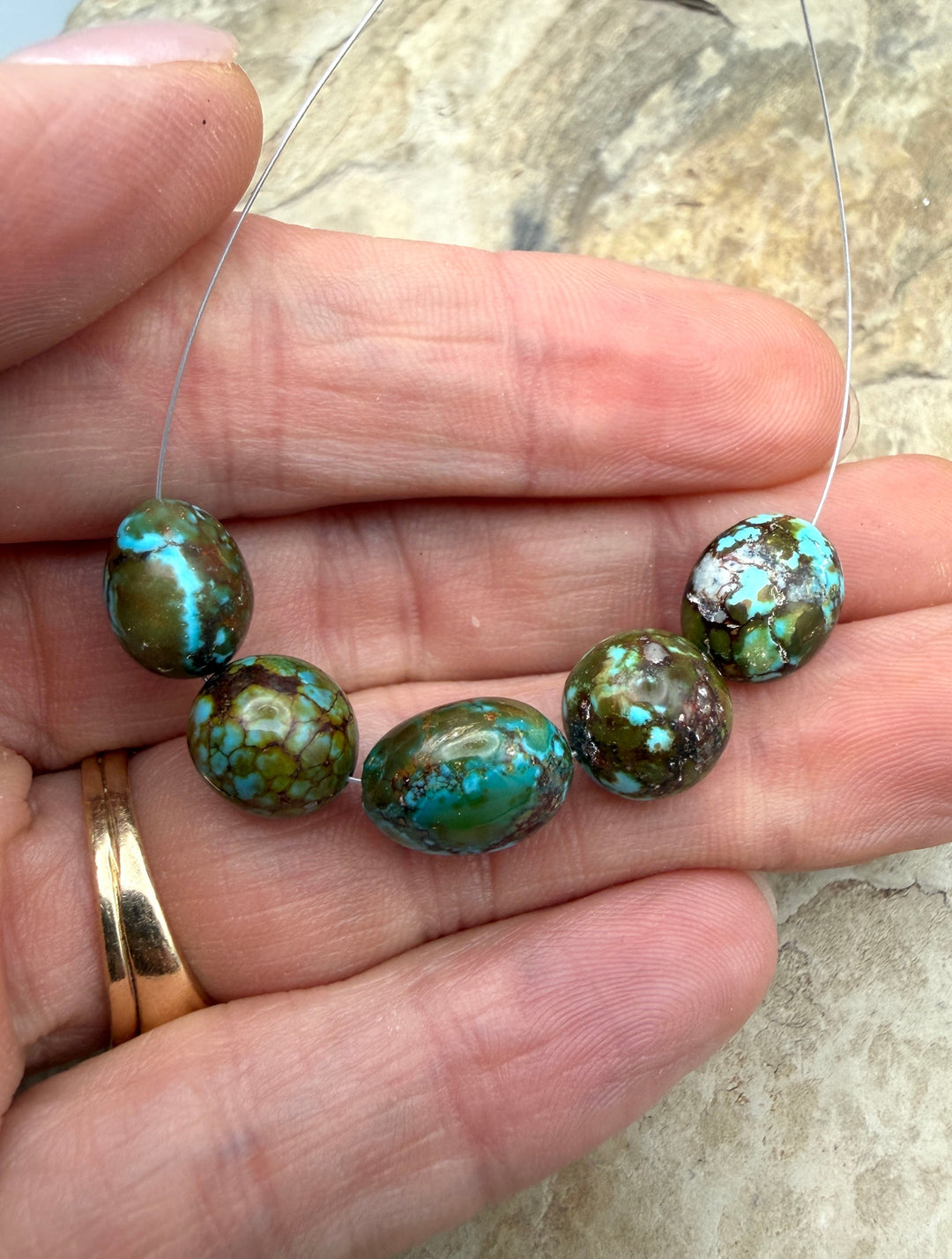 AAA+ Polychrome Spiderweb Kingman Turquoise (Arizona)