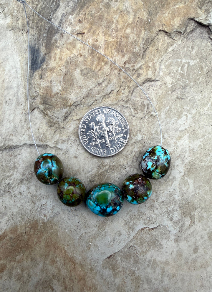AAA+ Polychrome Spiderweb Kingman Turquoise (Arizona)