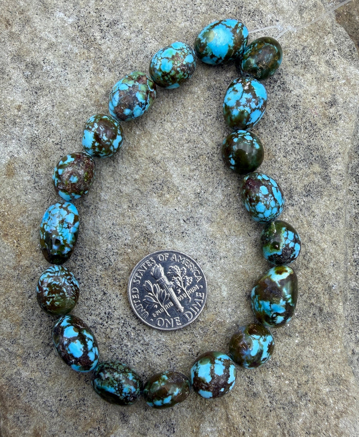 AAA+ Polychrome Spiderweb Kingman Turquoise (Arizona)