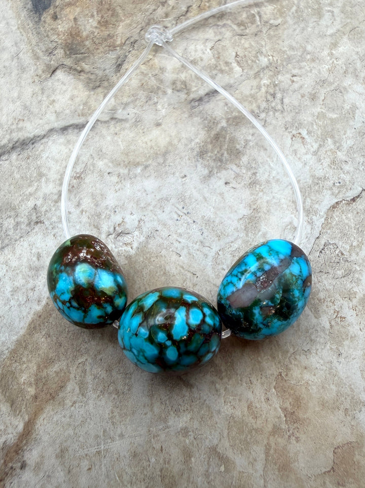 AAA+ Polychrome Spiderweb Kingman Turquoise (Arizona)