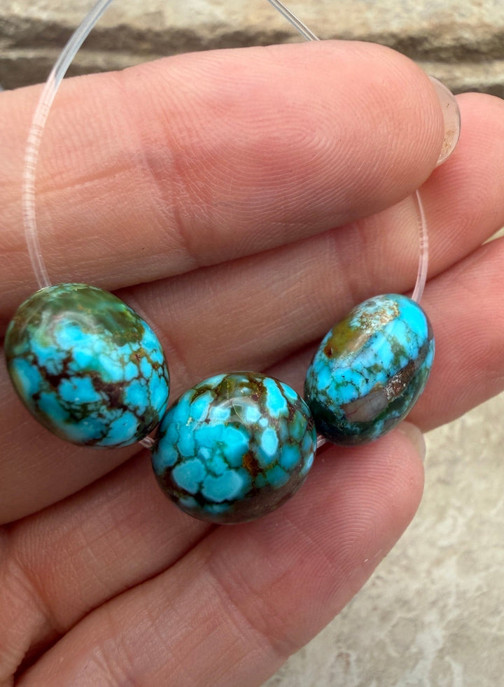 AAA+ Polychrome Spiderweb Kingman Turquoise (Arizona)