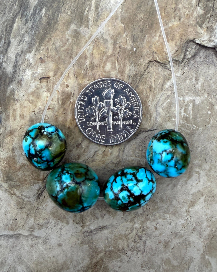AAA+ Polychrome Spiderweb Kingman Turquoise (Arizona)