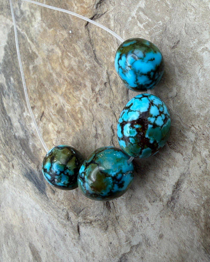 AAA+ Polychrome Spiderweb Kingman Turquoise (Arizona)