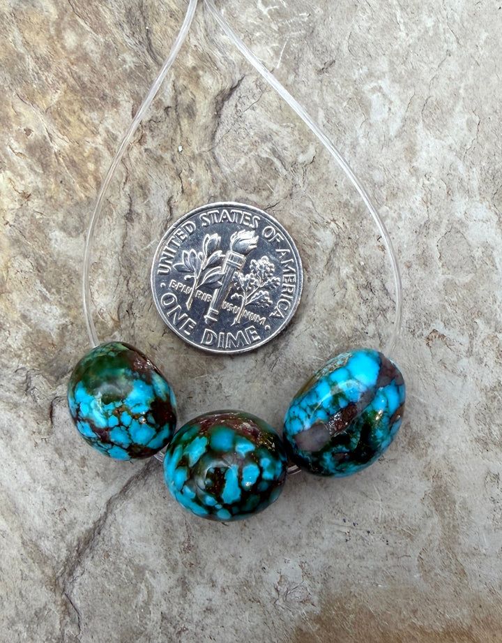 AAA+ Polychrome Spiderweb Kingman Turquoise (Arizona)