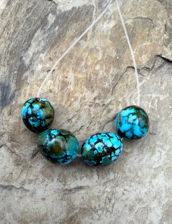 AAA+ Polychrome Spiderweb Kingman Turquoise (Arizona)