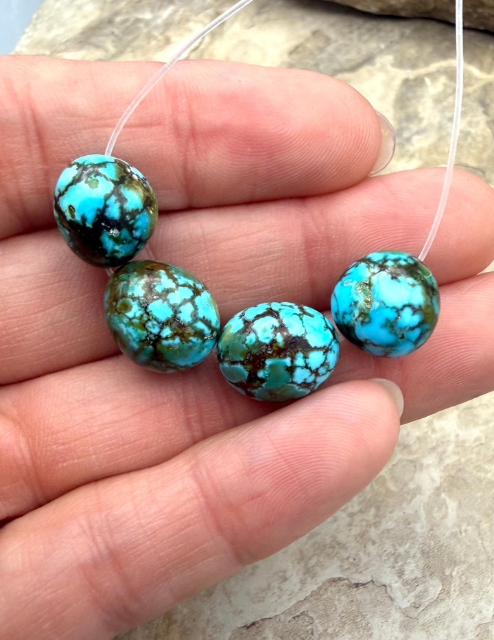 AAA+ Polychrome Spiderweb Kingman Turquoise (Arizona)