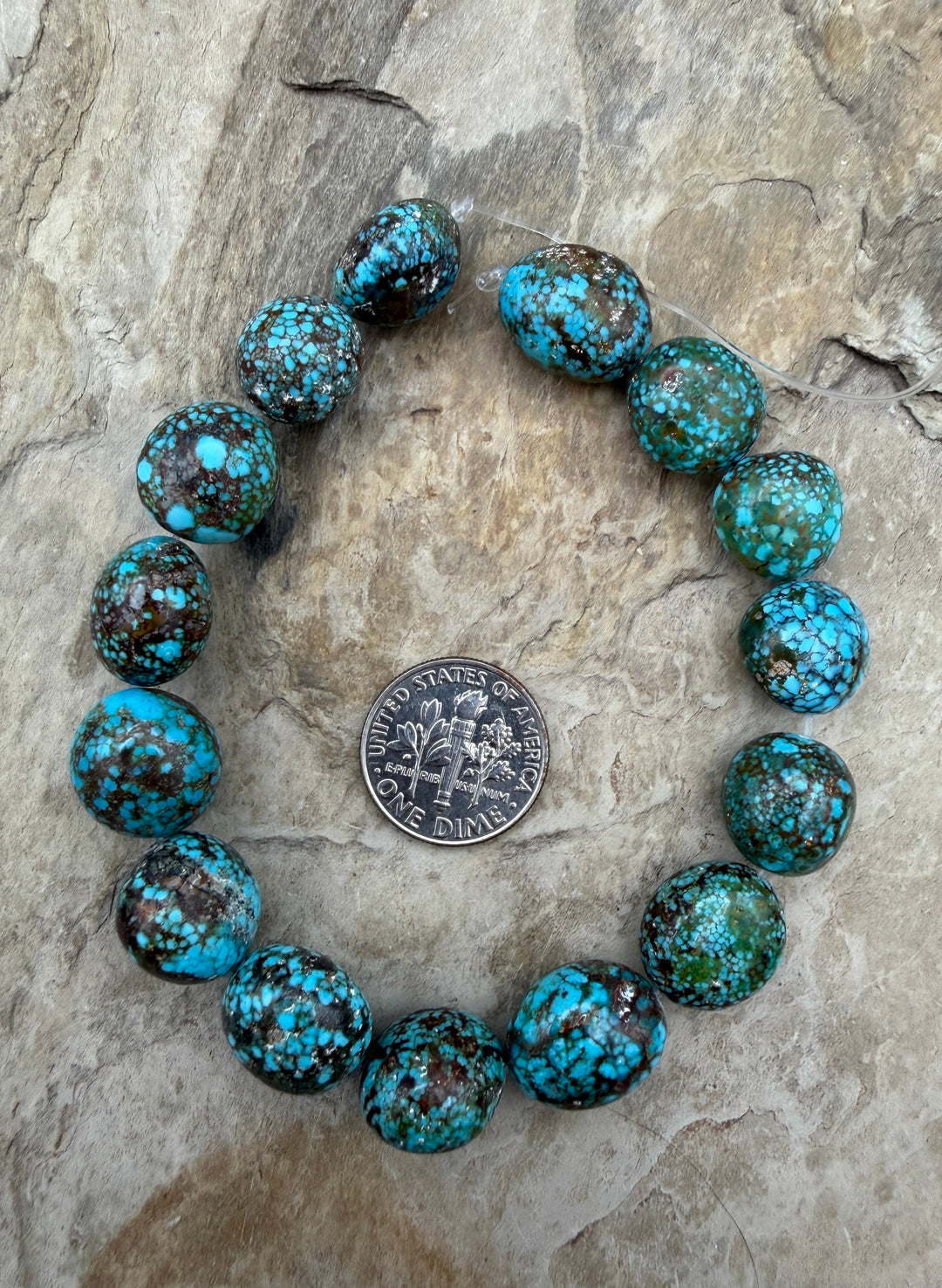 AAA+ Polychrome Spiderweb Kingman Turquoise (Arizona)