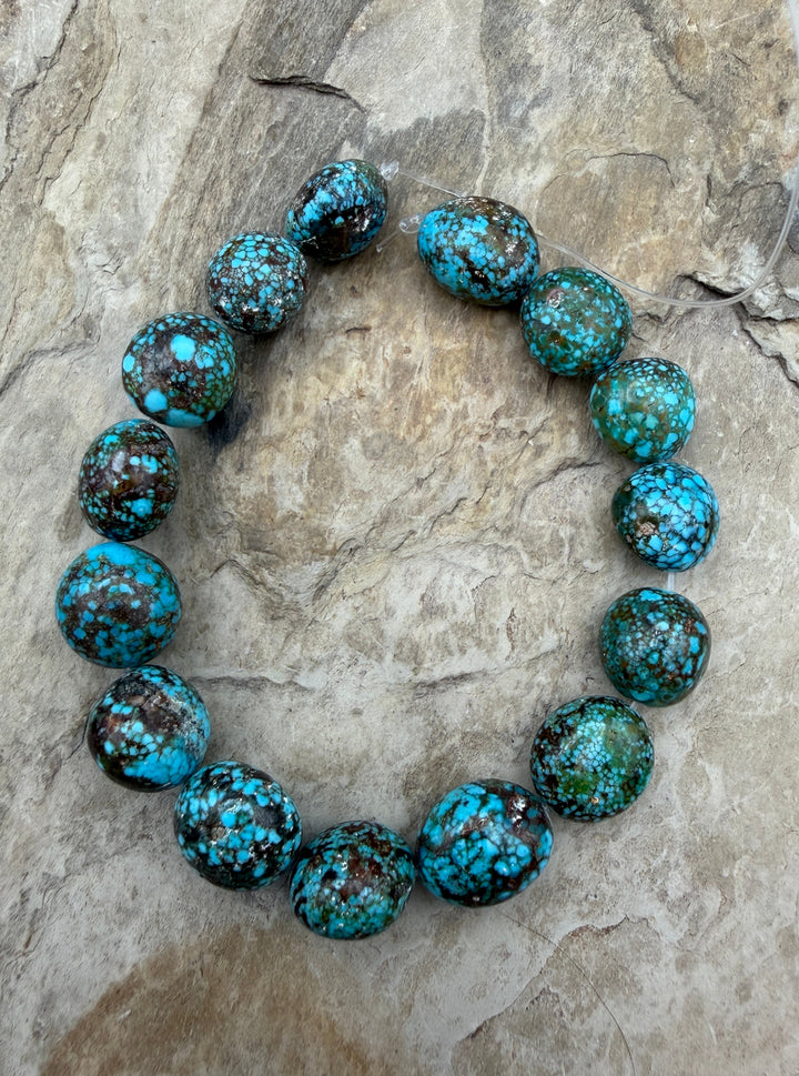 AAA+ Polychrome Spiderweb Kingman Turquoise (Arizona)