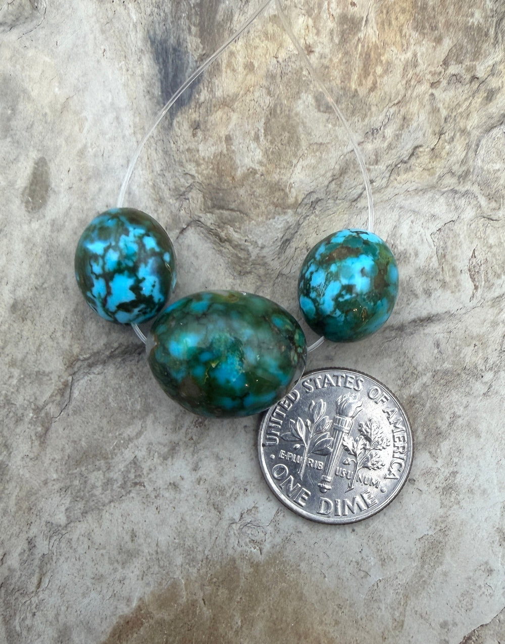 AAA+ Polychrome Spiderweb Kingman Turquoise (Arizona)