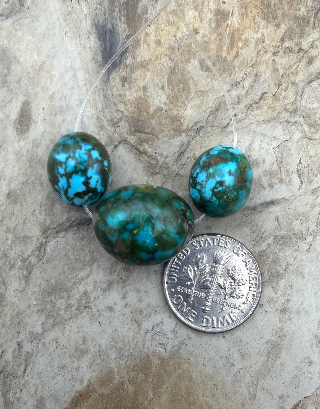 AAA+ Polychrome Spiderweb Kingman Turquoise (Arizona)