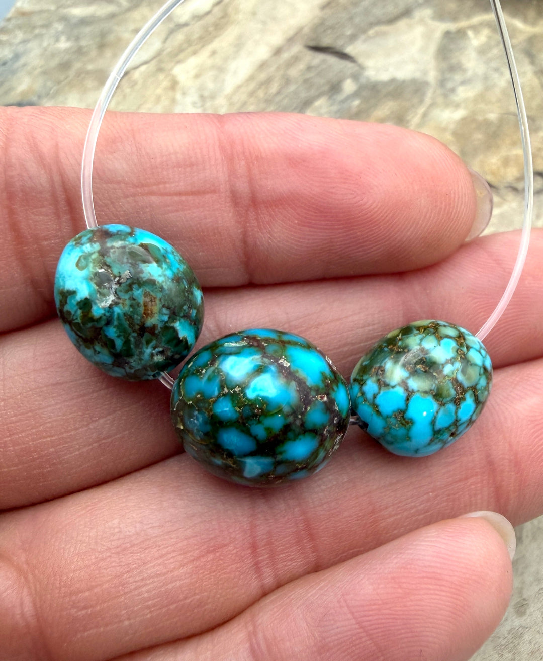 AAA+ Polychrome Spiderweb Kingman Turquoise (Arizona)