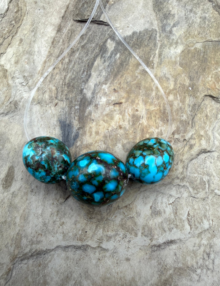 AAA+ Polychrome Spiderweb Kingman Turquoise (Arizona)