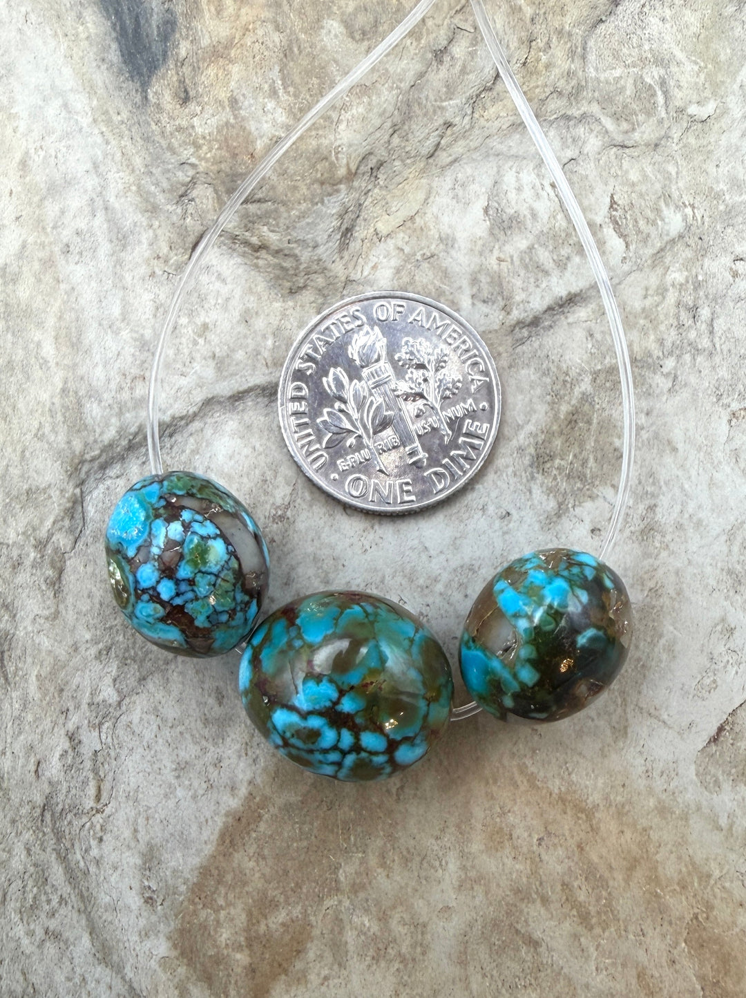 AAA+ Polychrome Spiderweb Kingman Turquoise (Arizona)