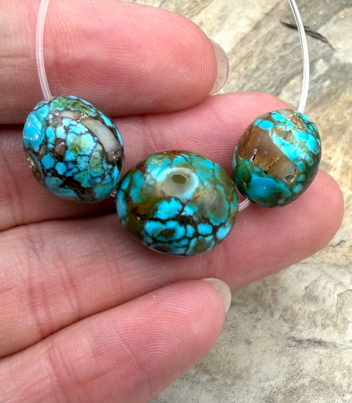 AAA+ Polychrome Spiderweb Kingman Turquoise (Arizona)