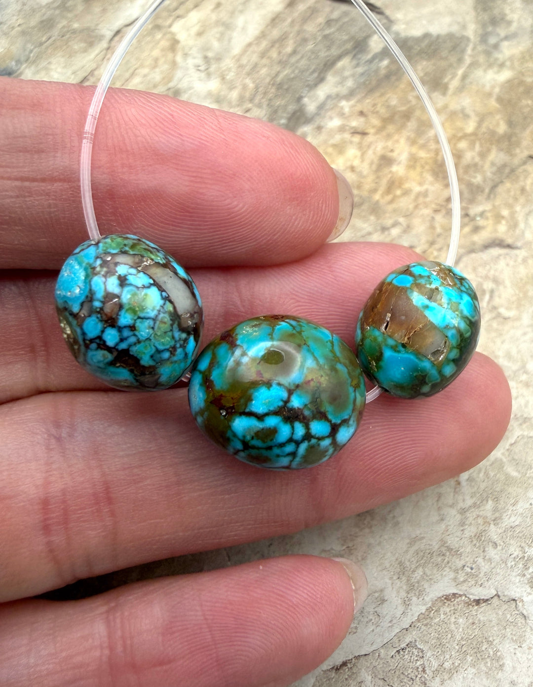 AAA+ Polychrome Spiderweb Kingman Turquoise (Arizona)