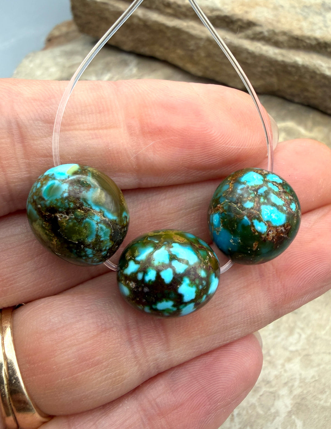 AAA+ Polychrome Spiderweb Kingman Turquoise (Arizona)